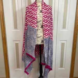 Roberta Roller Rabbit Fuchsia and Navy Wrap